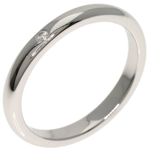 TIFFANY & CO. Platinum Diamond Ring - Picture 2 of 10